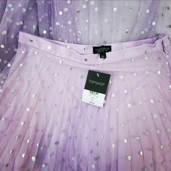 Topshop Dresses & Skirts - 🍒NWT🍒 TOPSHOP TULLE POLKA DOT MIDI SKIRT